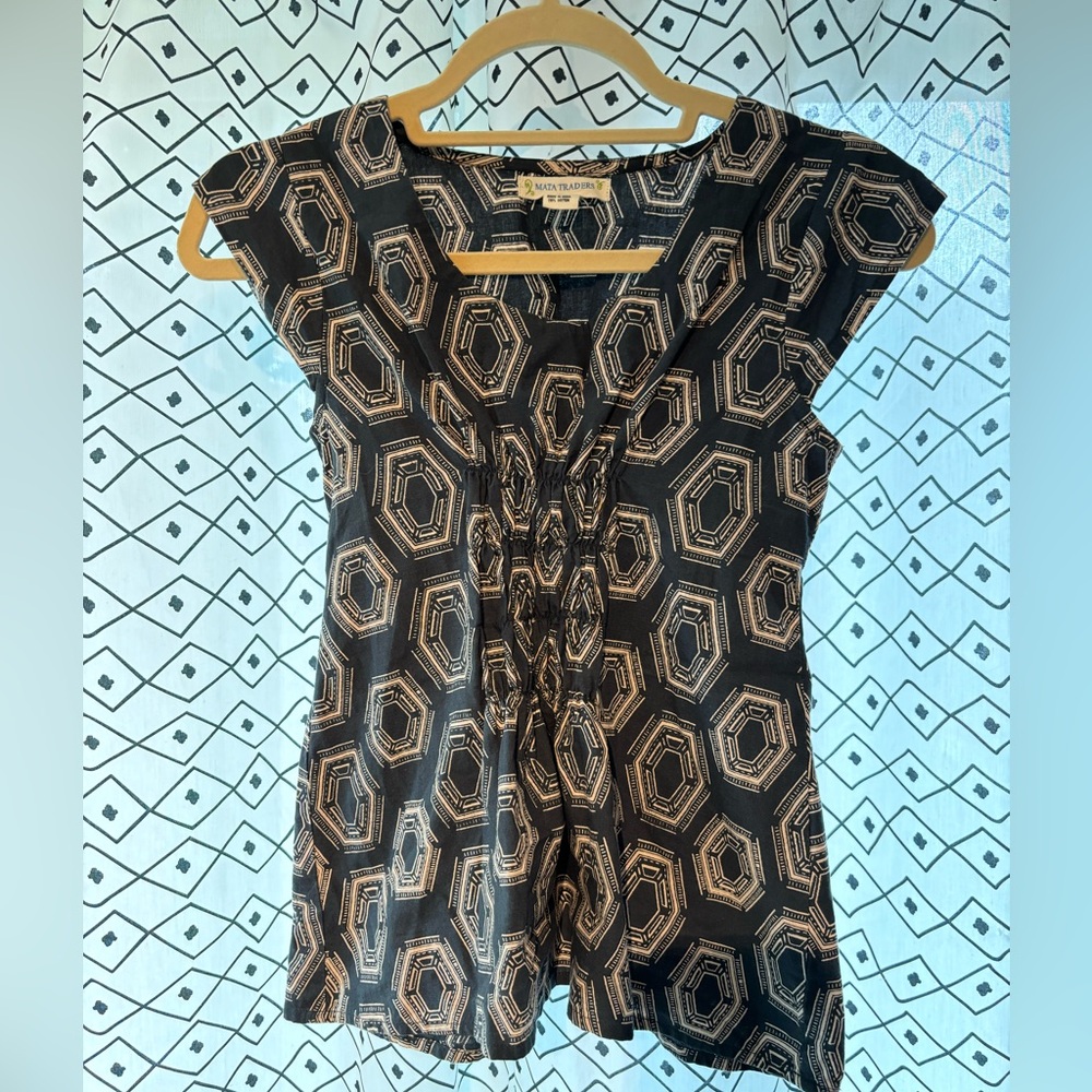 Matatraders stargazers ruched top ladies xs